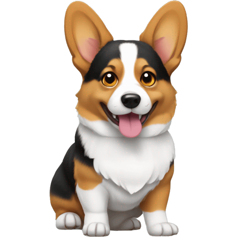 tricolor corgi emoji