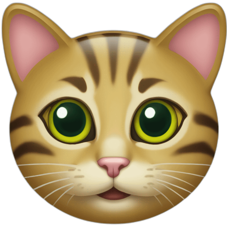 Poubelle verte chat emoji