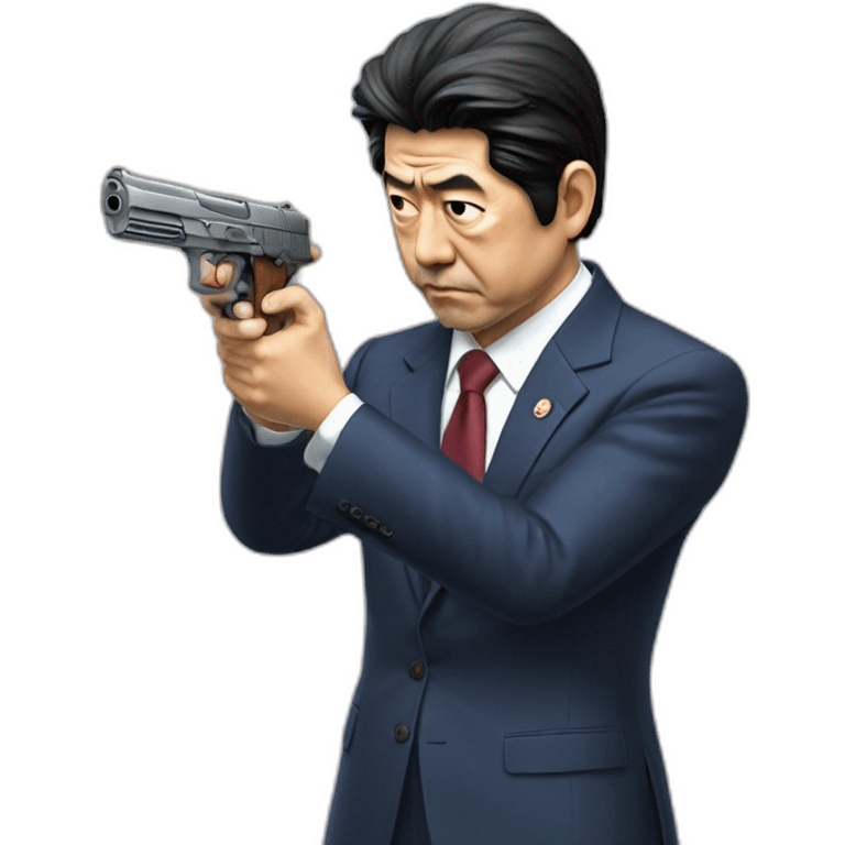 shinzo abe gun emoji