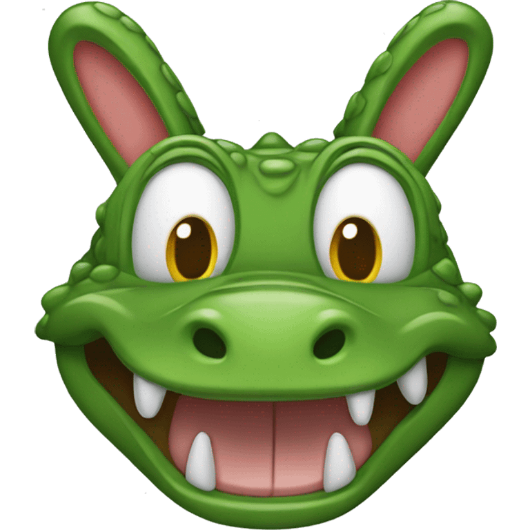 cocodrile with rabbit ears  emoji