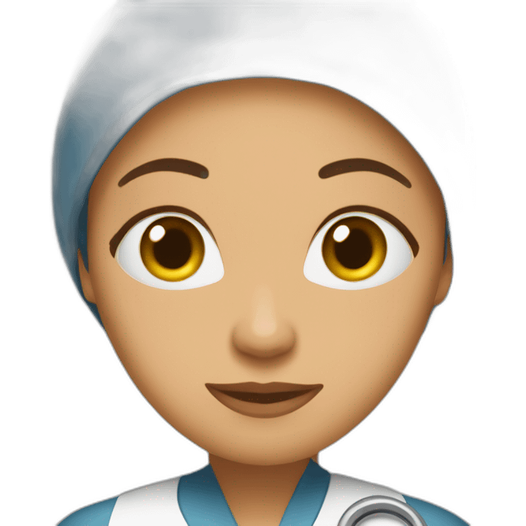 infirmière femme musulmane emoji