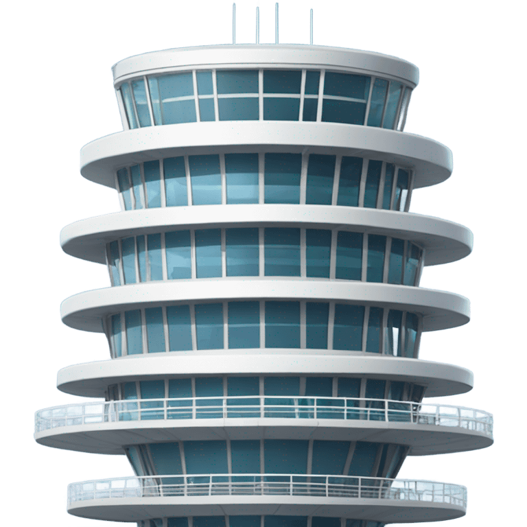 modern air traffic control tower, full size realistic emoji