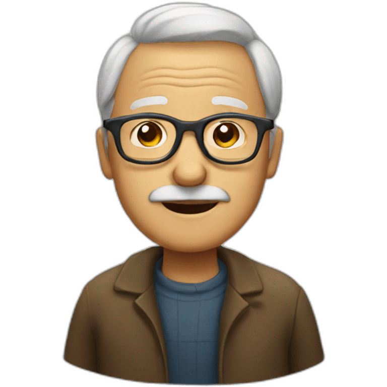 old man with glasses emoji