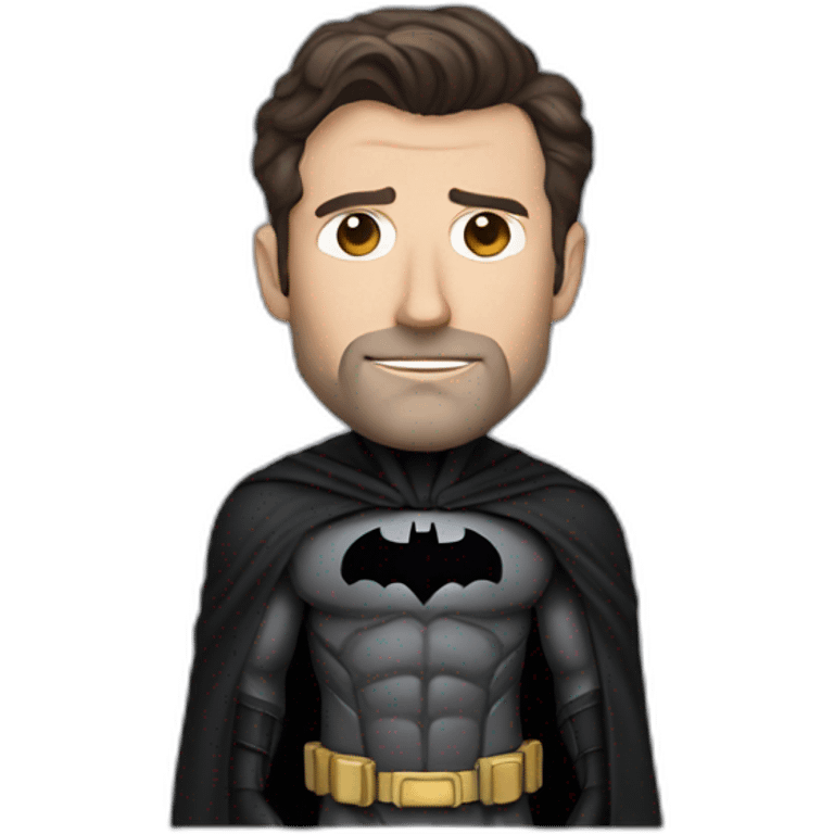 Ben Affleck Batman with cowl emoji