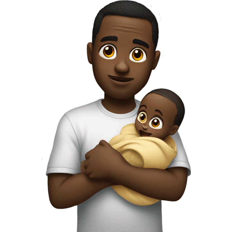 Diddy holding a baby emoji