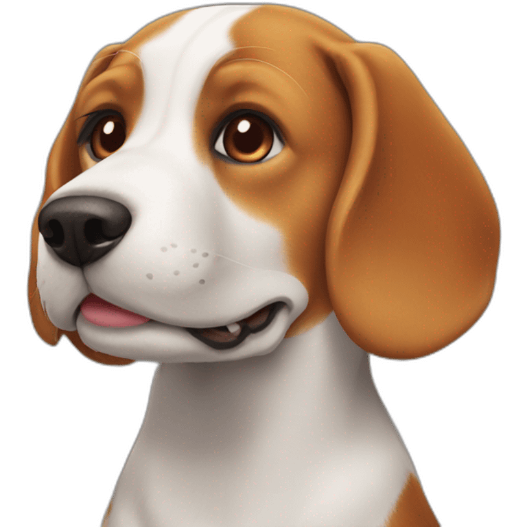 Beagle smile ginger nose emoji