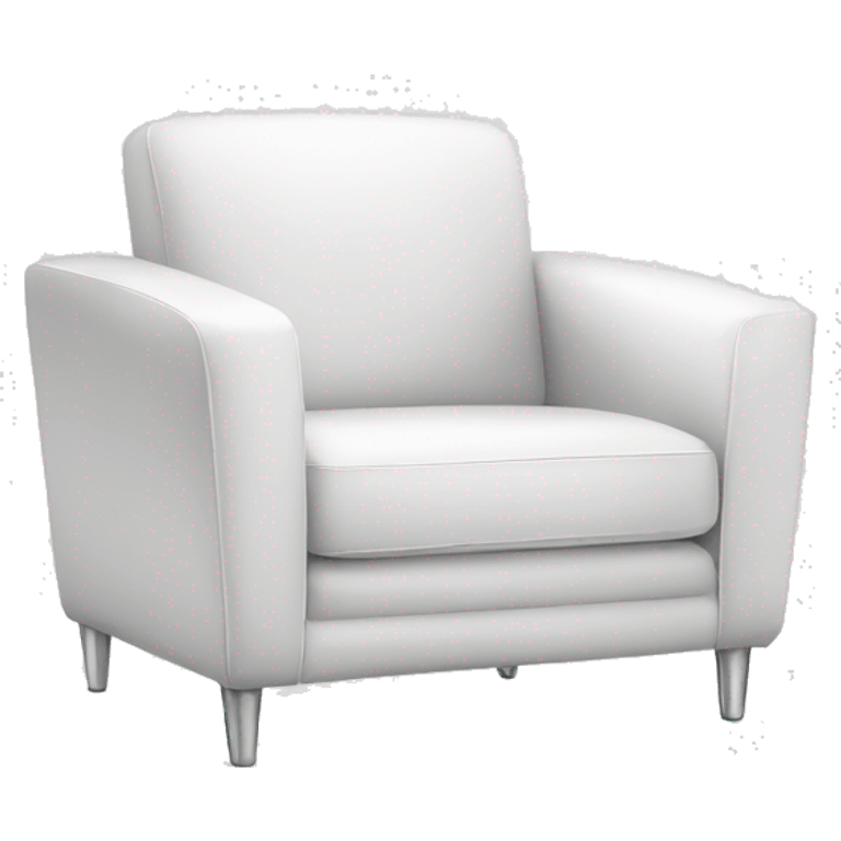 White comfort modern chair emoji