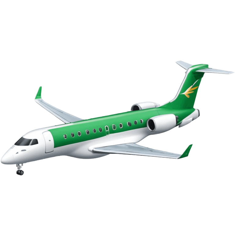 Embraer E-Jet - Embraer (Model Year: 2021) (Iconic colour: Green with white) emoji