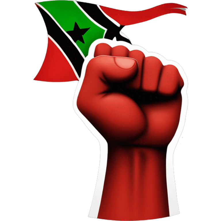 Black Power Fist and “Red and Black and Green” and Flag “Red and Black and Green”- Juneteenth - “Freedom is NOT free! It Has a Cost!” emoji