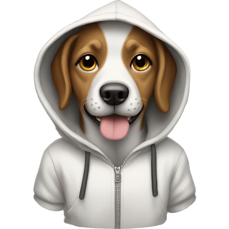 dog wearing a hoodie  emoji