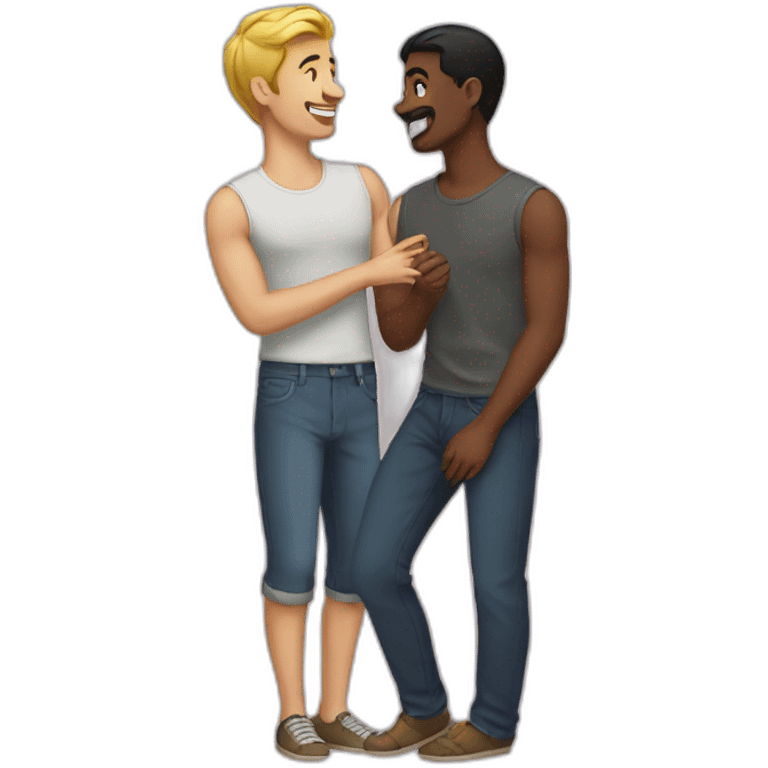 Gay lovers emoji