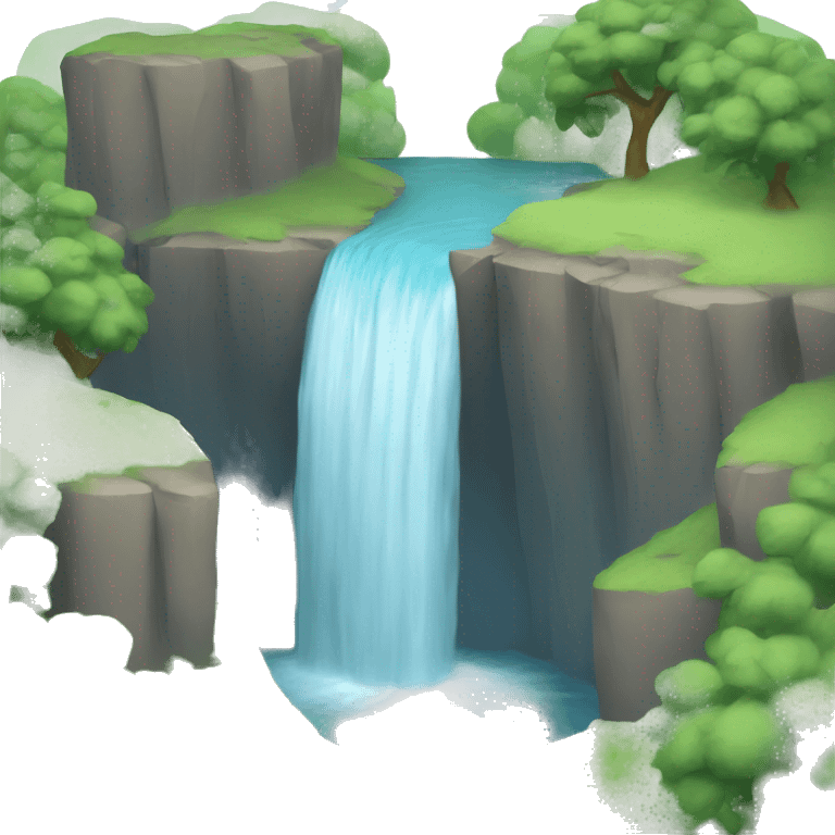 Water fall emoji