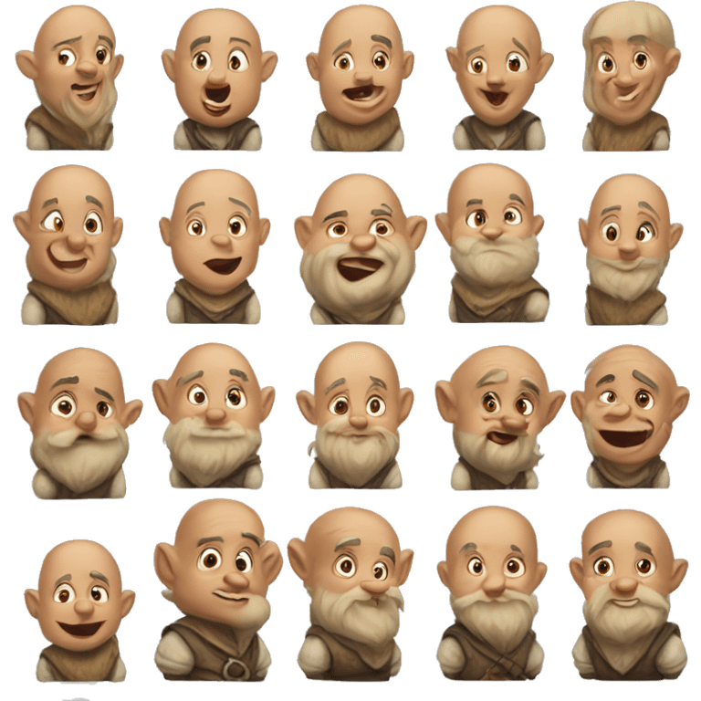 The seven little dwarfs  emoji