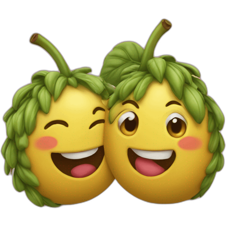 deux larves amoureuses emoji