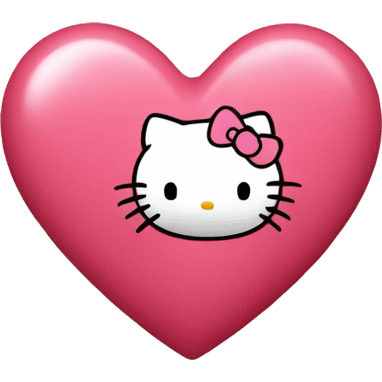 hello kitty heart emoji