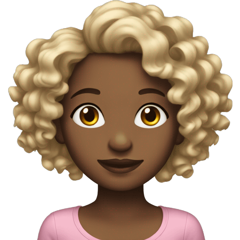 girl wearing heatless curls emoji