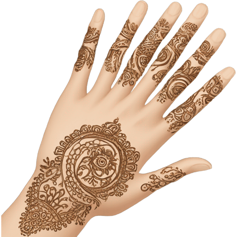 henna on hand emoji