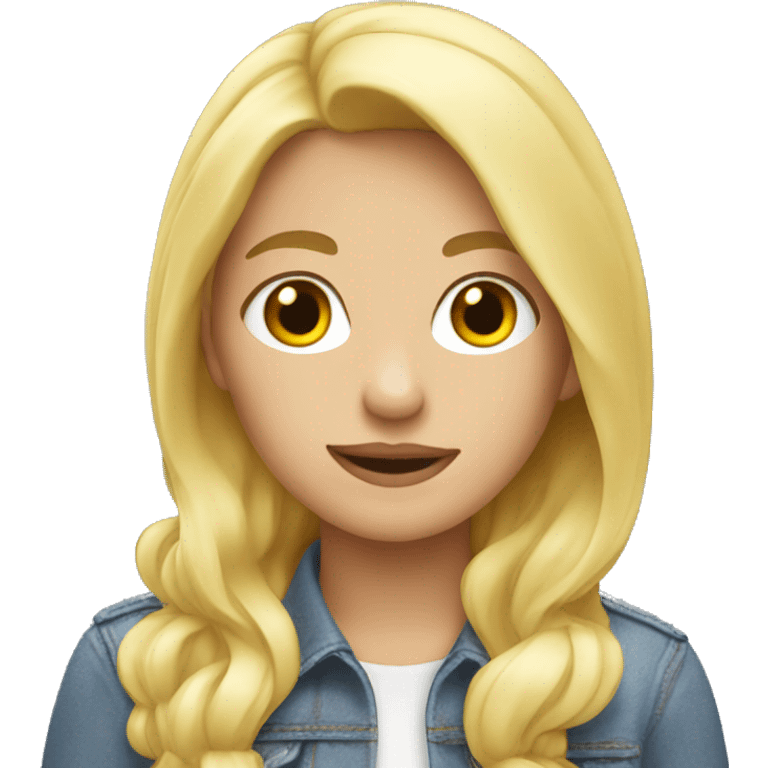 blonde girl with lots of ranch emoji