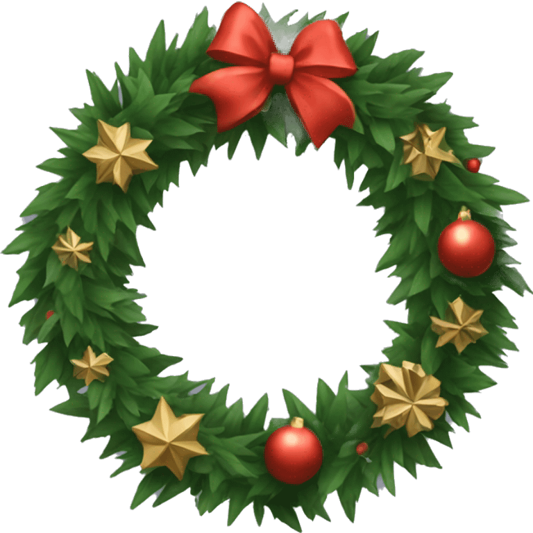 christmas wreath  emoji