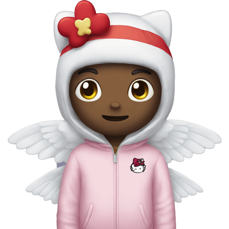 Boy x hello kitty x fly emoji