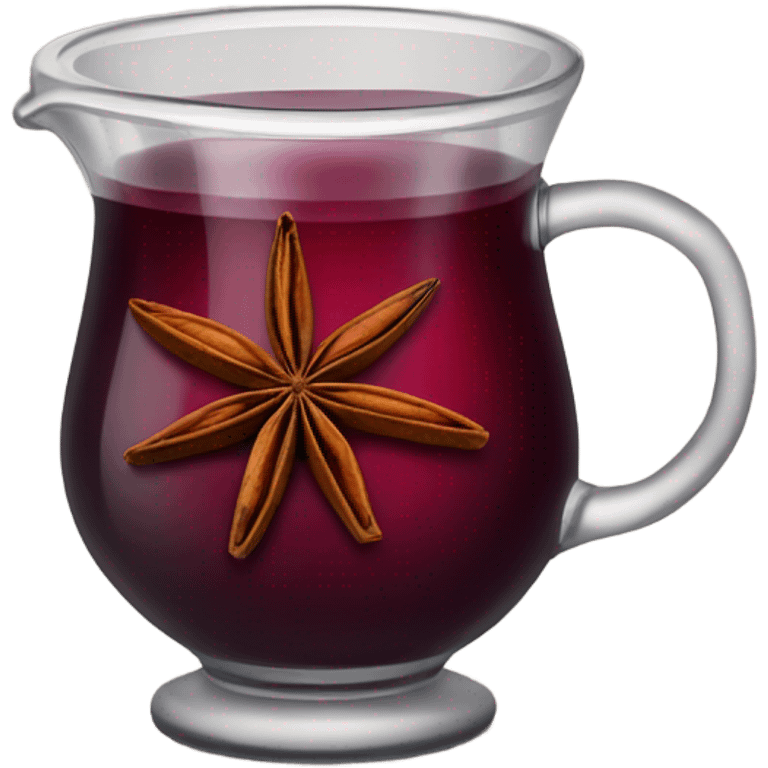 Mulled wine with star anise emoji