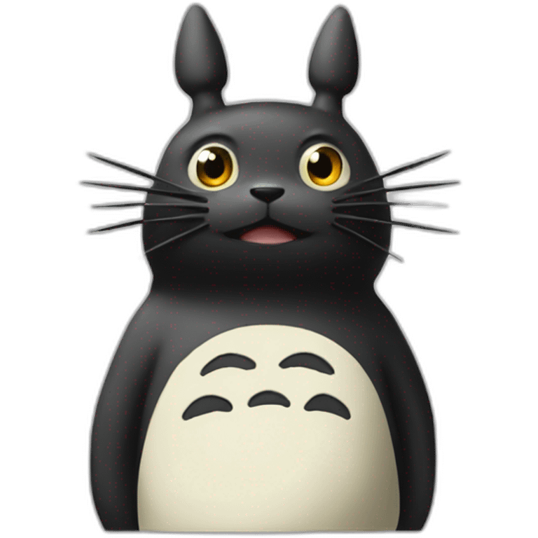 Noir rode mon voisin totoro emoji