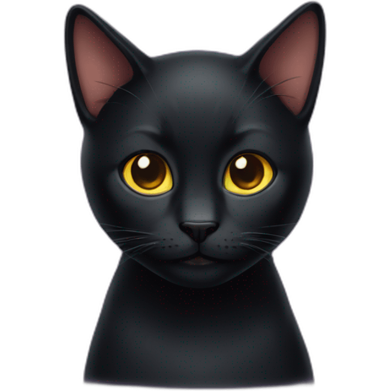 Black-cat-magic emoji