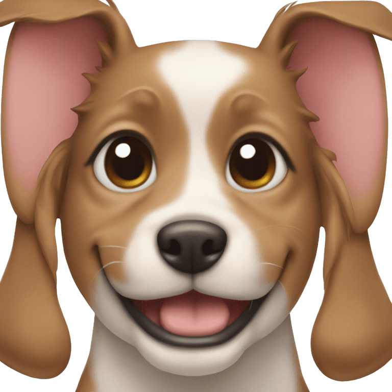 adorable dog showing teeth cleft pallet emoji