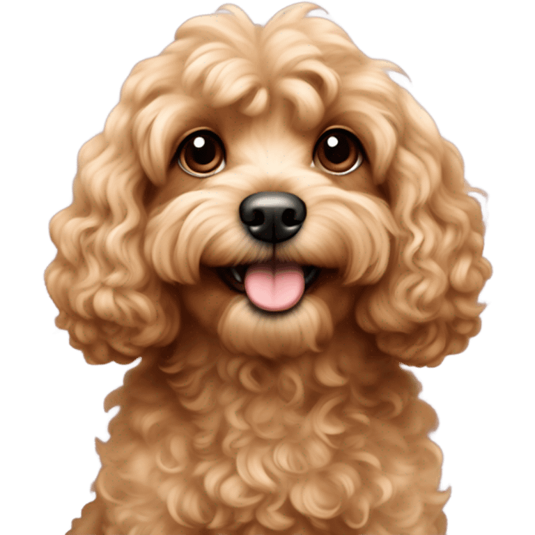 light brown cavapoochon emoji