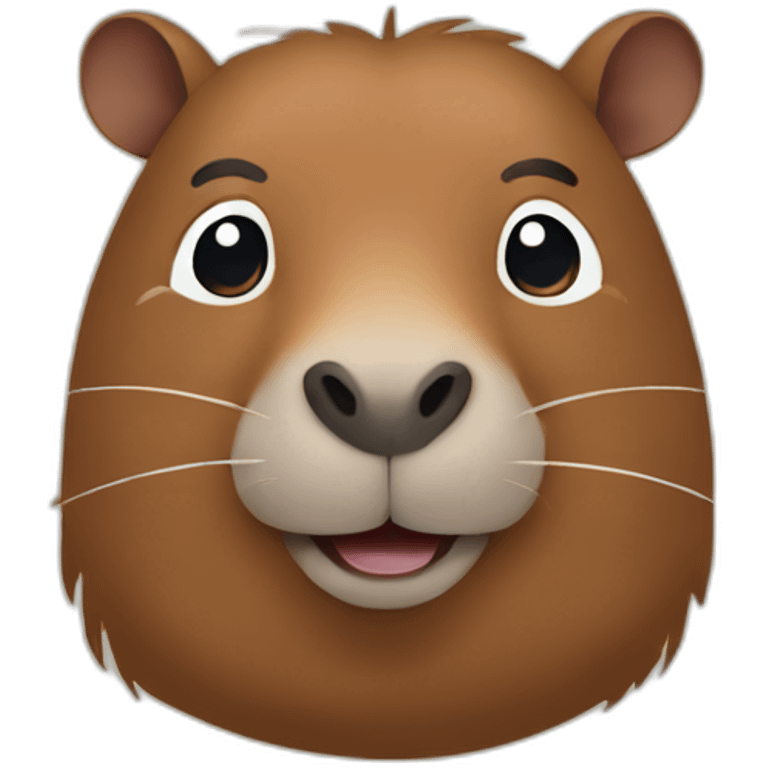 smiling capibara emoji