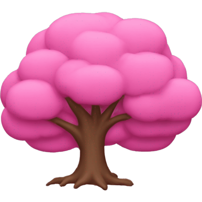 Pink tree emoji