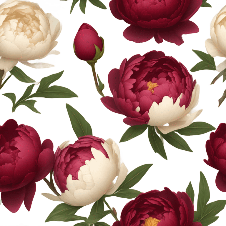 A cluster of deep red peonies and a flickering candle, tied together with a delicate lace ribbon emoji