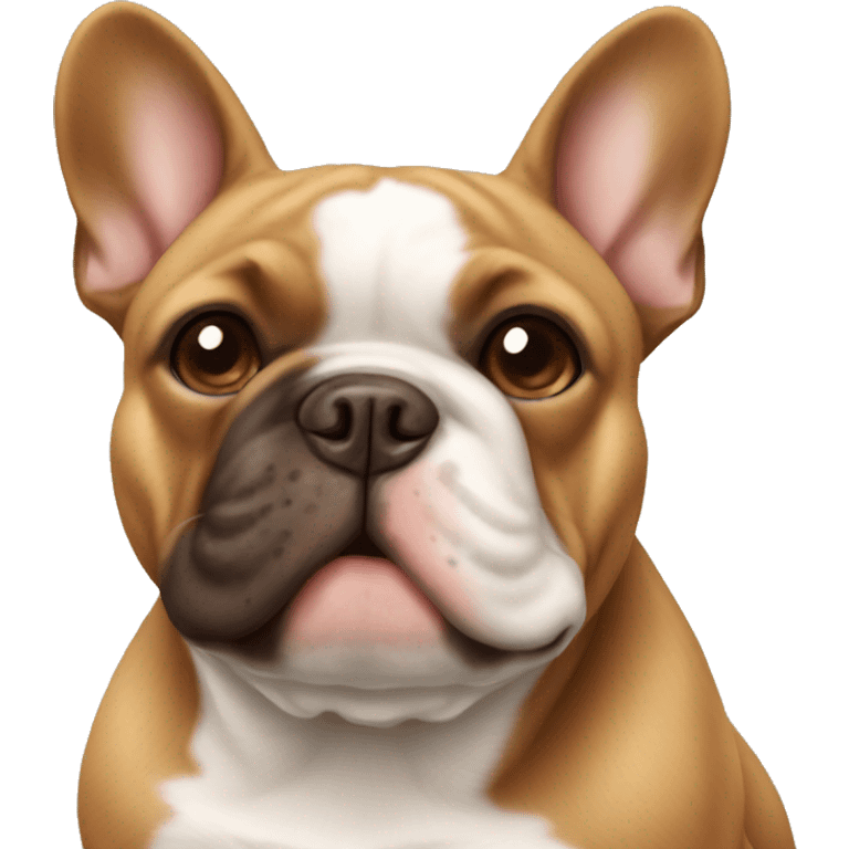 Brown French bulldog  emoji