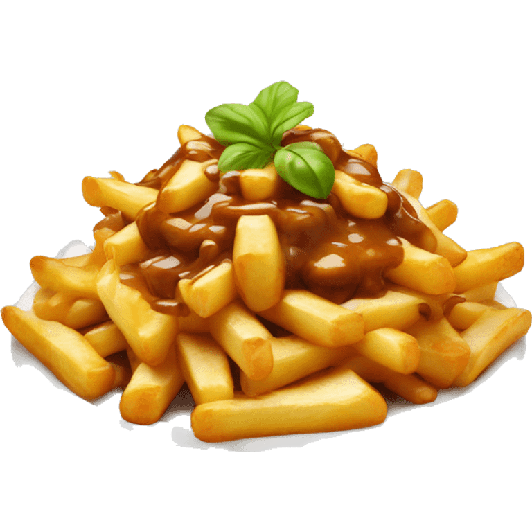 Poutine qui mange une poutine  emoji