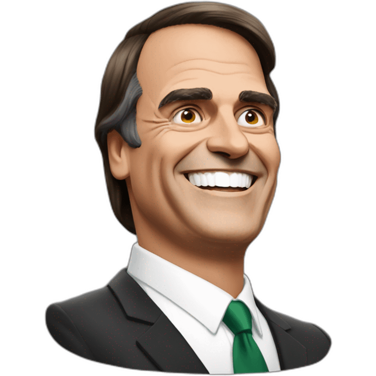 Bolsonaro smilling emoji