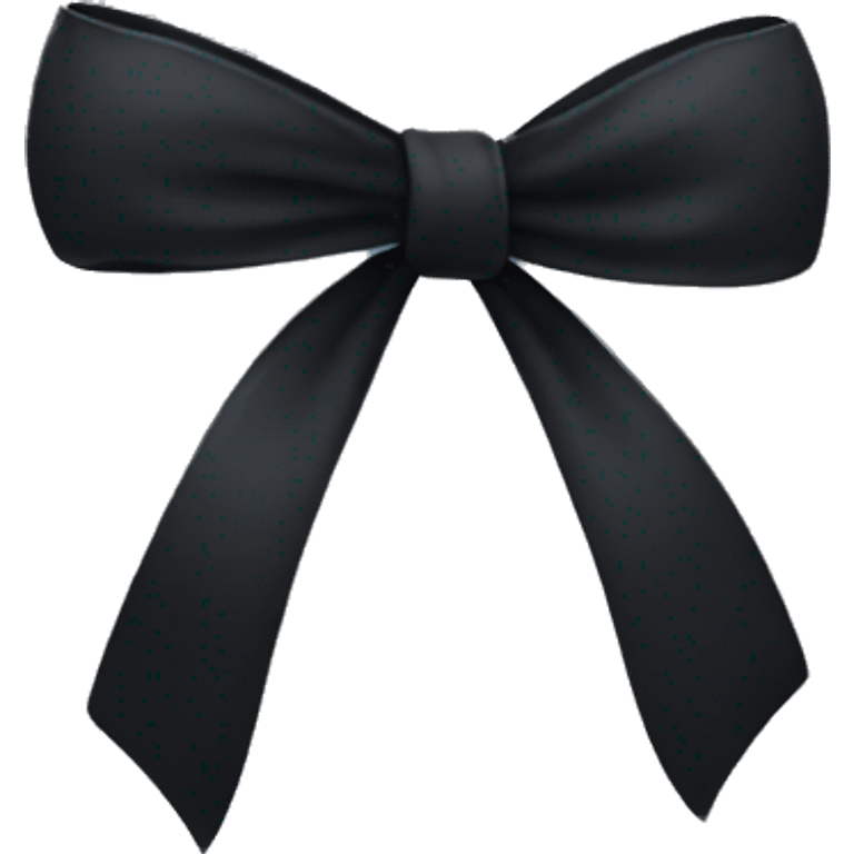 Black bow emoji