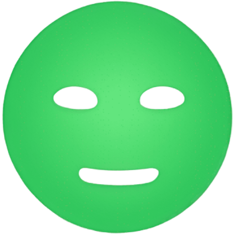 Green outline circle emoji