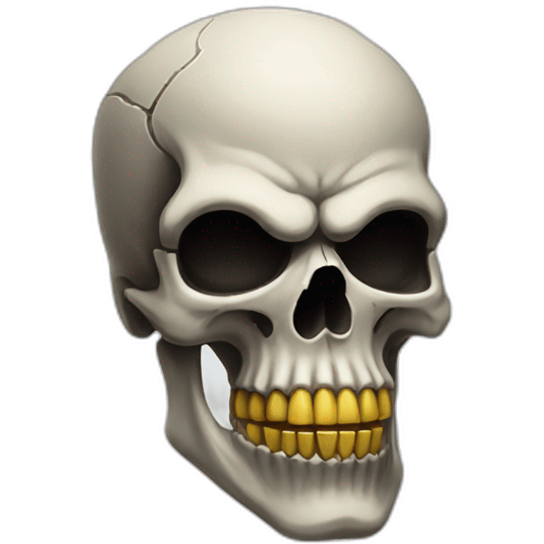 cool badass skull emoji