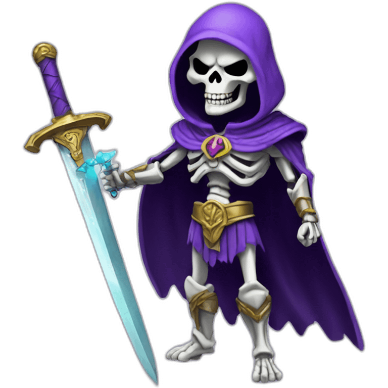 skeletor with sword emoji