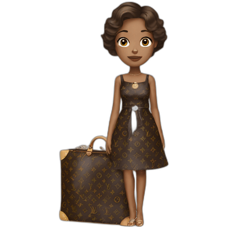 angel with louis vuitton dress emoji