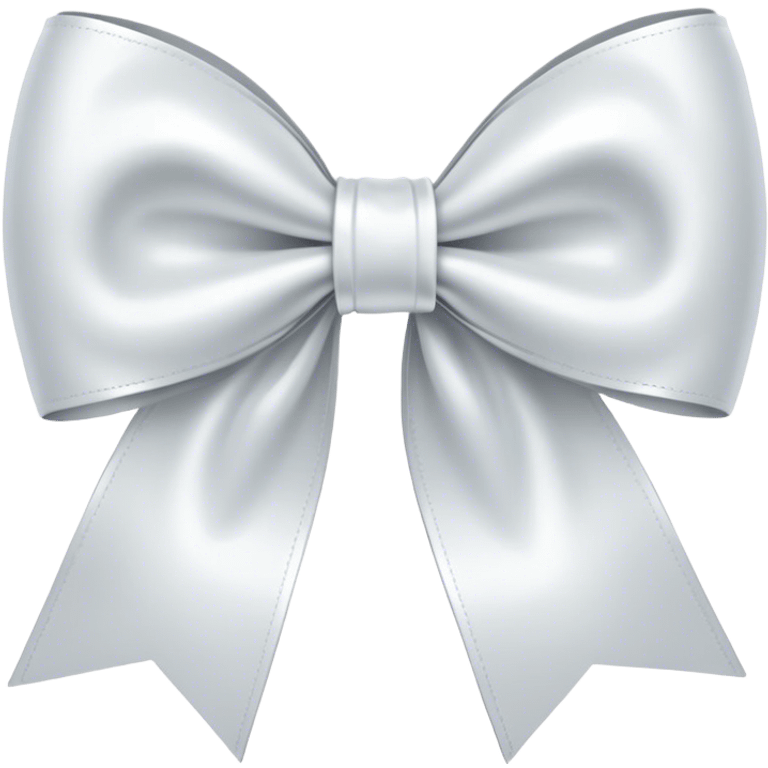 white satin bow emoji