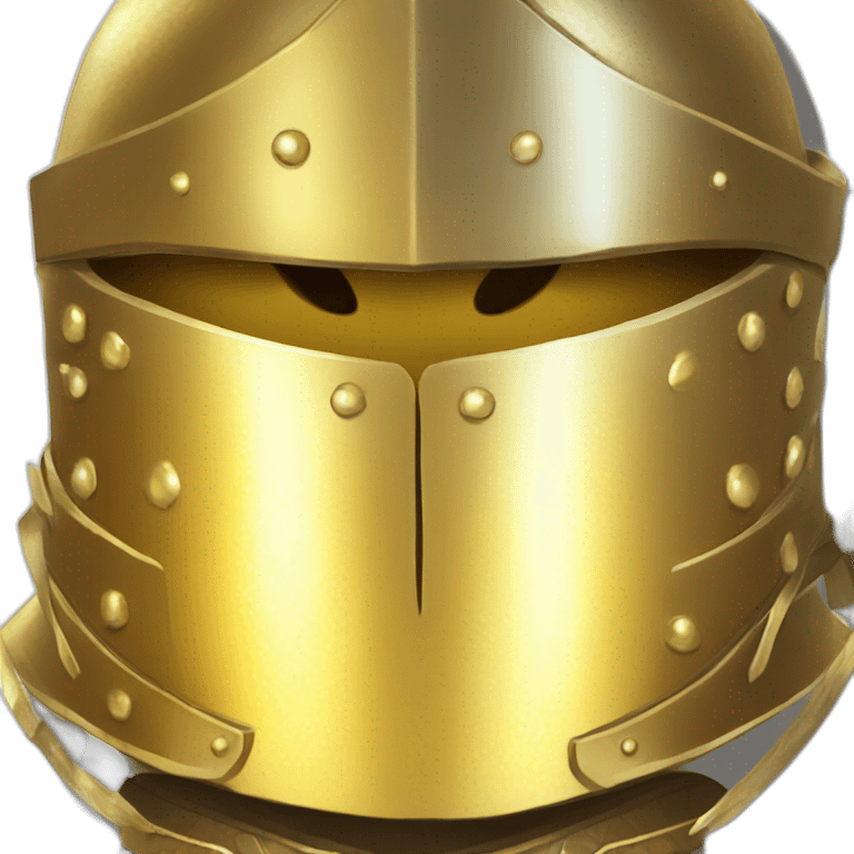 Golden glowing medival armor emoji