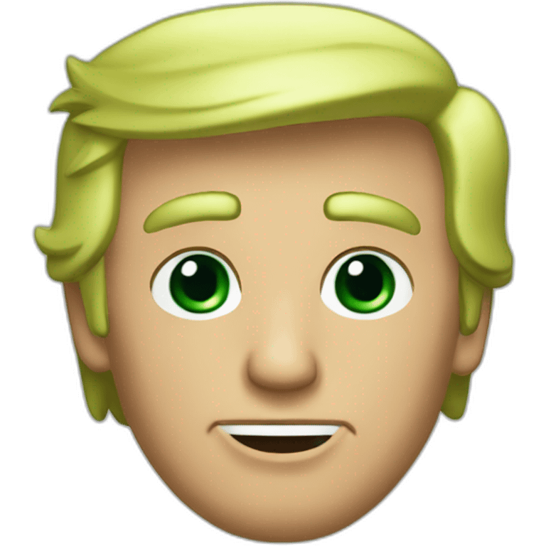 green donald trump emoji