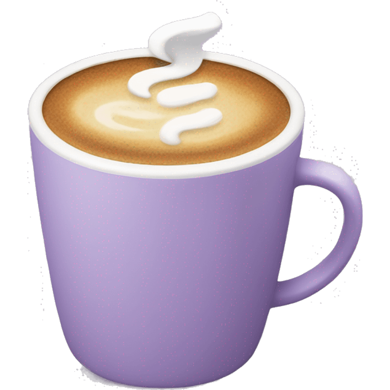 Pastel purple coffee cup  emoji