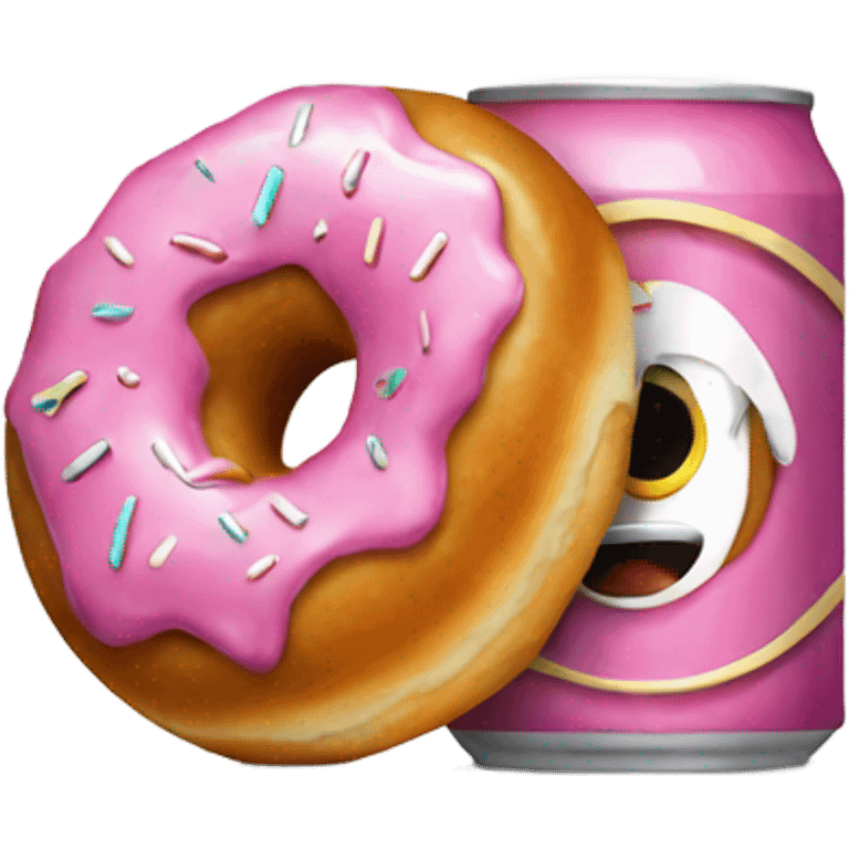 A can in a donut  emoji