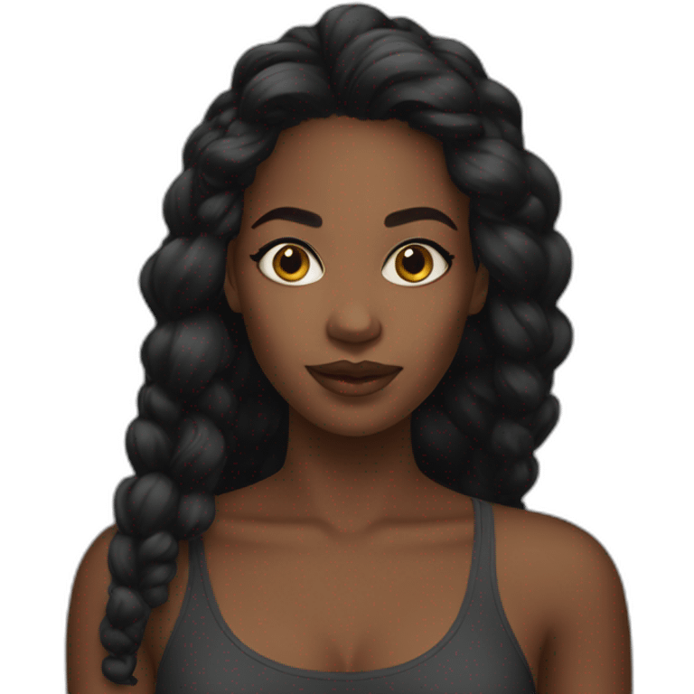 stunning black girl emoji