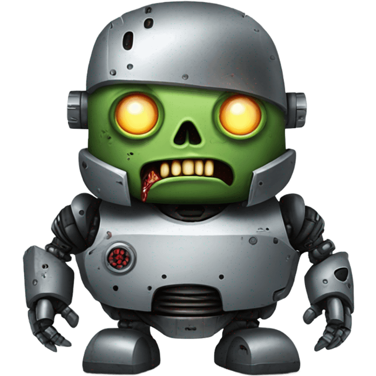 Fat zombie robot terminator  emoji