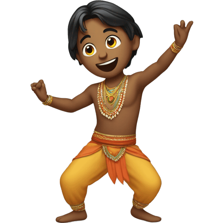 A dancing Indian boy emoji