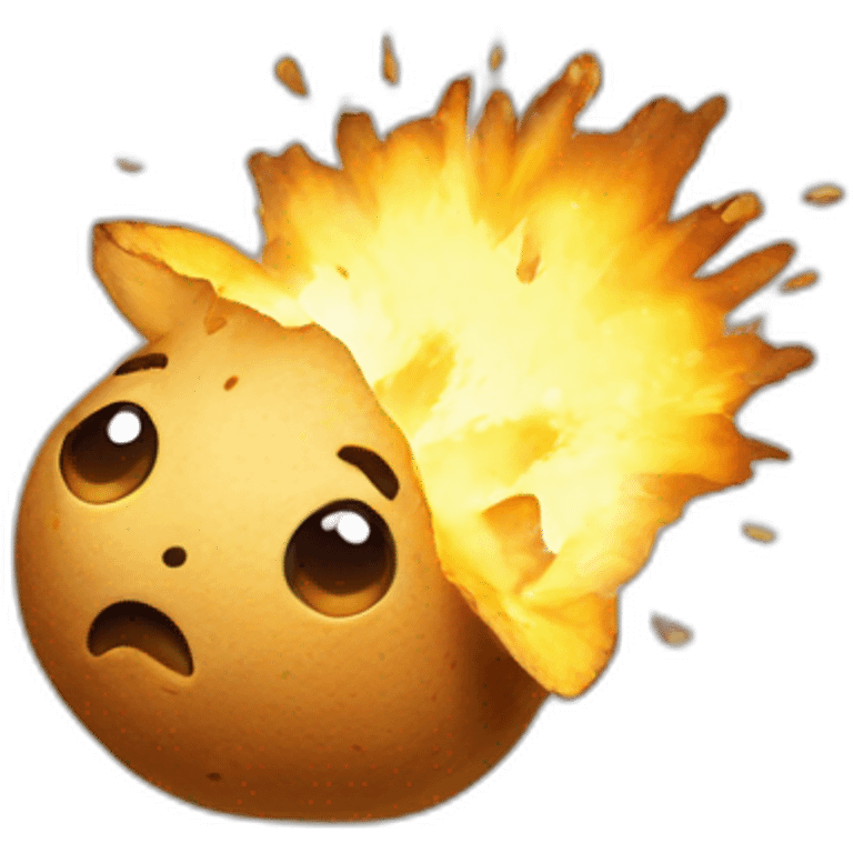 Exploding potatoe emoji