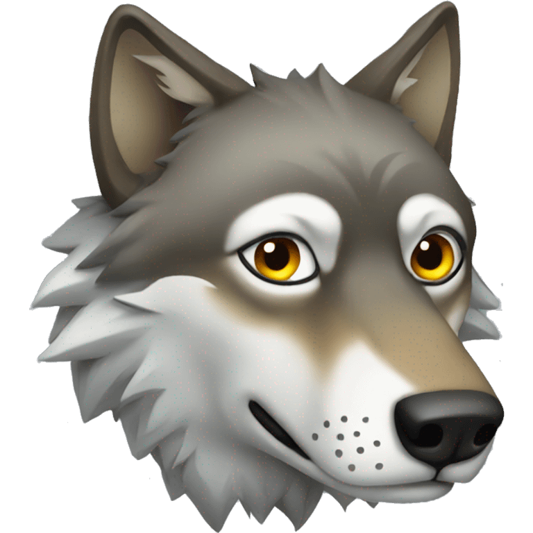 Wolf lurking  emoji